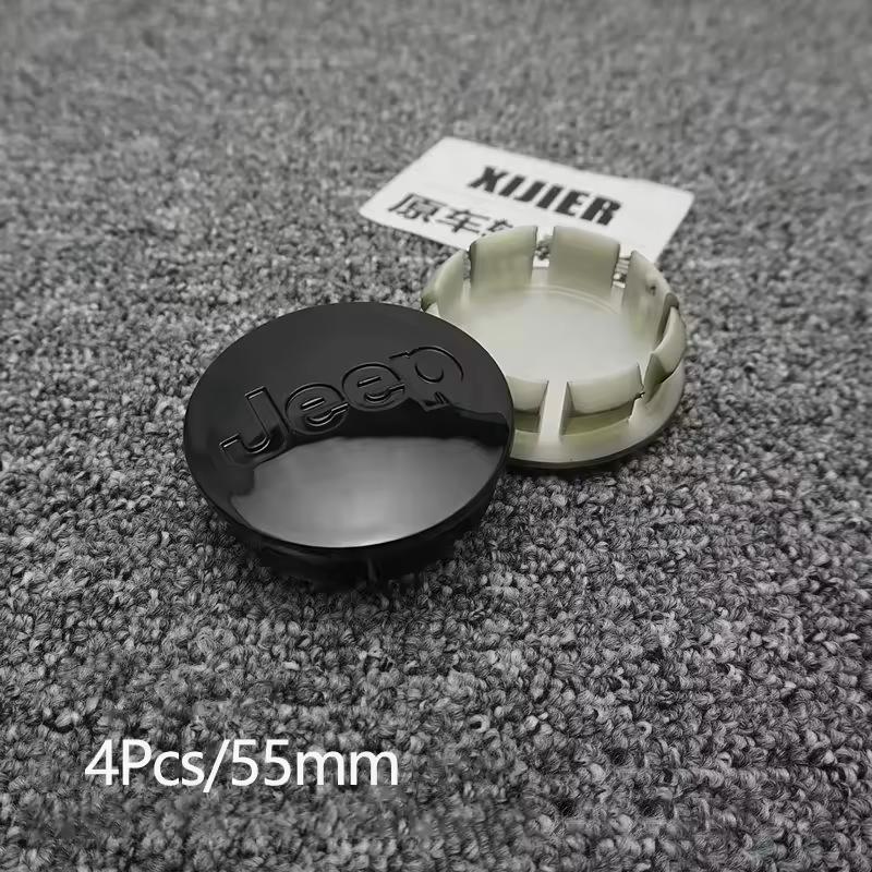 4Pcs Original Car Wheel Center Hub Cap Cover For Jeep Renegade Compass Grand Cherokee Wrangler jk Gladiator Patriot Liberty QTMYN1