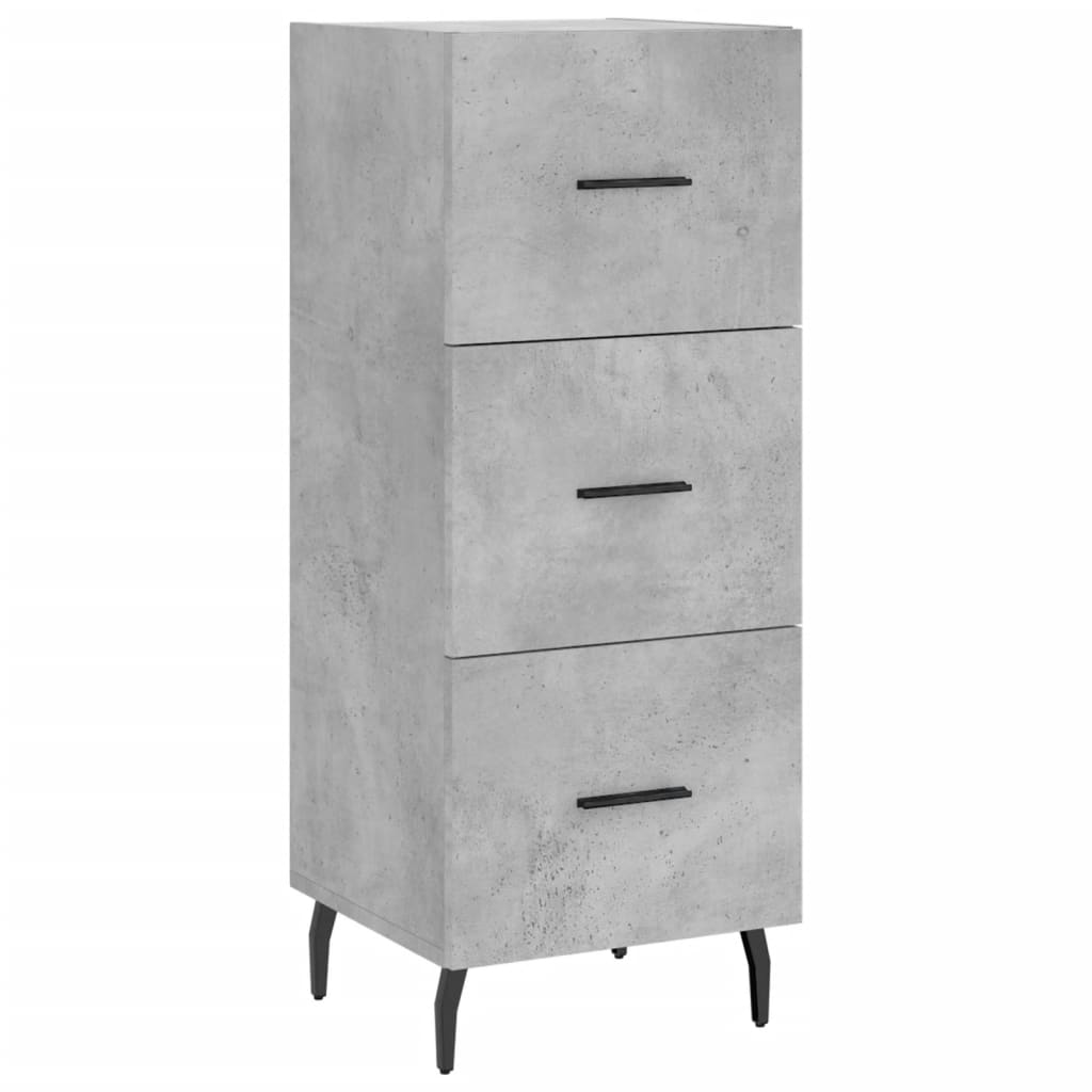 Sideboard Concrete Grey 34.5 x 34 x 90 cm Engineered Wood