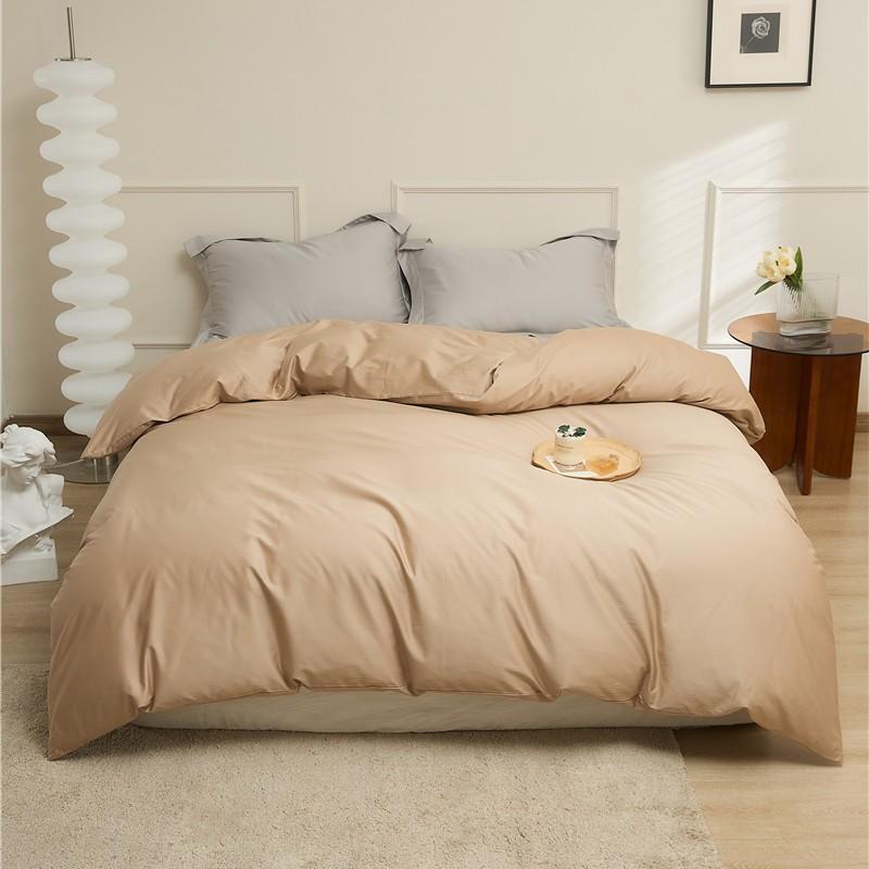 100 Xinjiang long-staple cotton four-season all-cotton solid color simple single product bed sheet pillowcase mattress pure cotton quilt cover