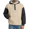 Men's Knit Hooded Sweatshirt Casual Long-Sleeve Sweatshirt