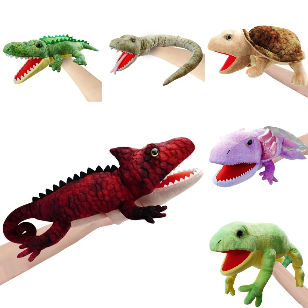 Adorable Lizard Puppet Plush Toy Soft Reptile Stuffed Animal For Kids Customizable Picture Design Short Plush 50cm Height