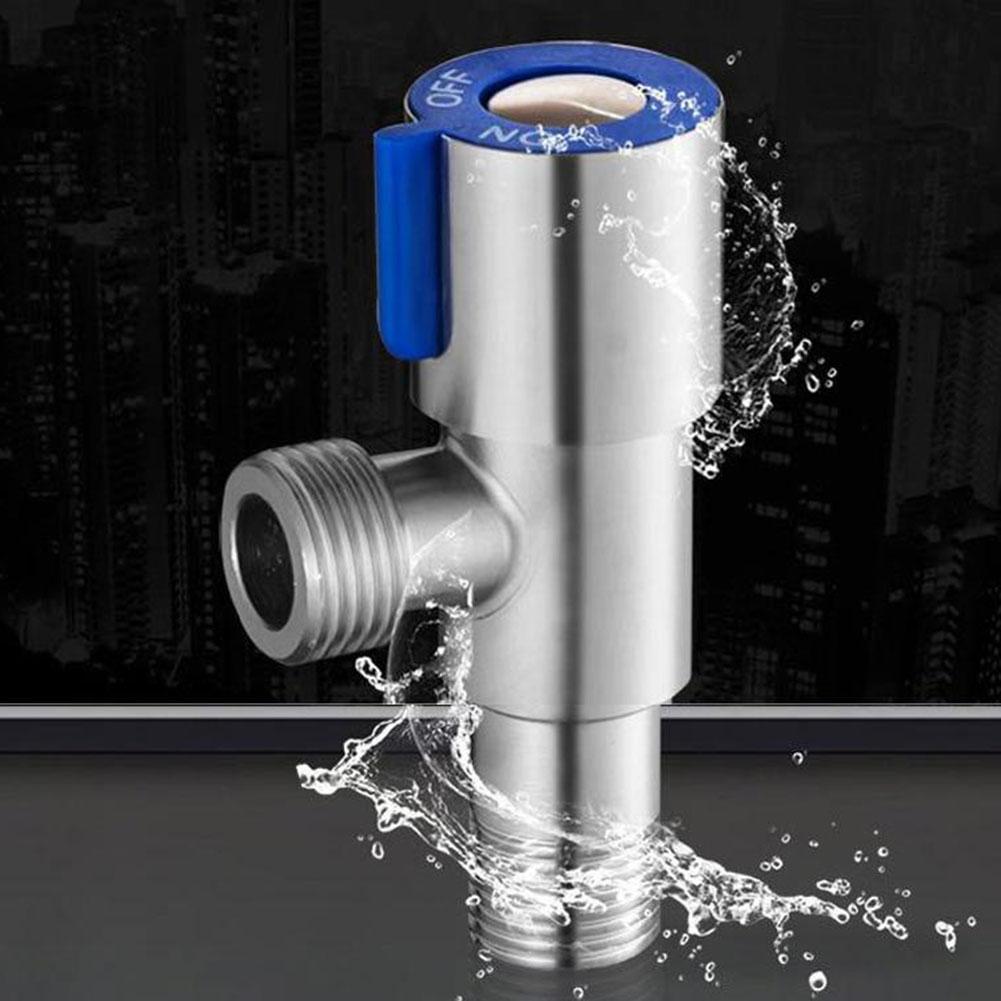 Треугольный клапан из нержавеющей стали 1/2" для ванных комнат, кухонь, запорный клапан для холодной и горячей воды, аксессуары для инструмента для замены раковины