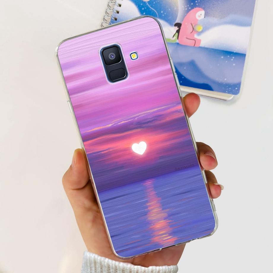 Чехлы для Samsung Galaxy A6 2018 задняя крышка телефона SM-A600 A600F для samsung A6 plus 2018 A605 A605F A6+ Fundas защитный чехол