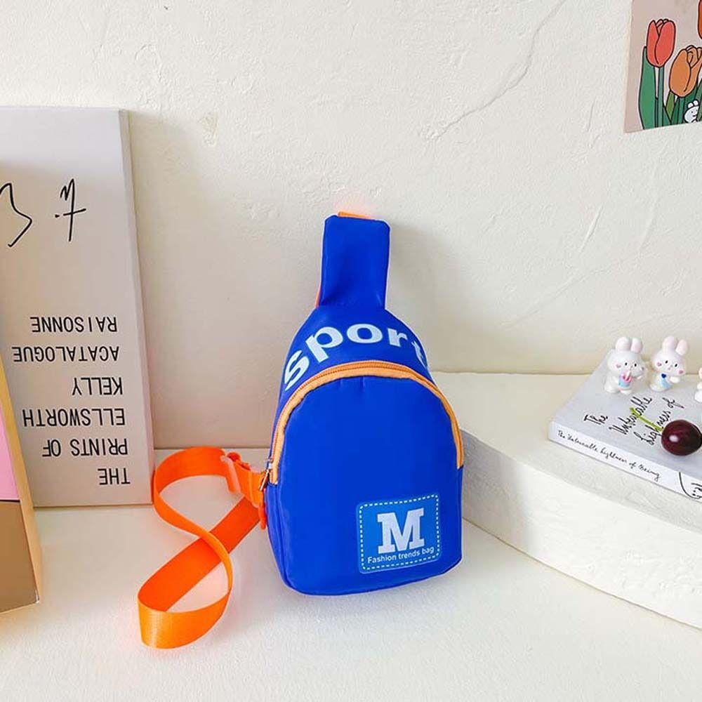 Нейлоновая детская нагрудная сумка в корейском стиле, уличная дорожная наплечная сумка, детская сумка через плечо, уличная