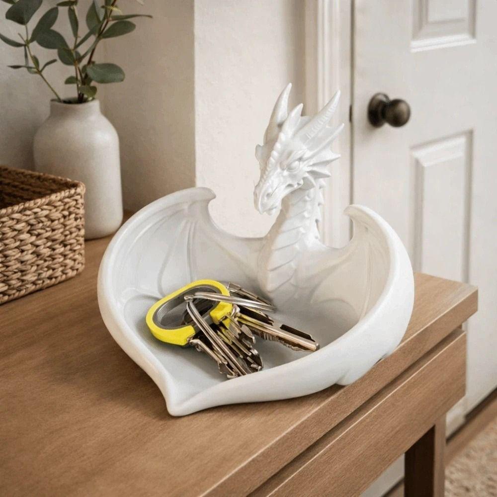 INS Mini Key Tray Dragon Shape Ring Display Plates Photo Prop Bracelets Organizer Room Decor