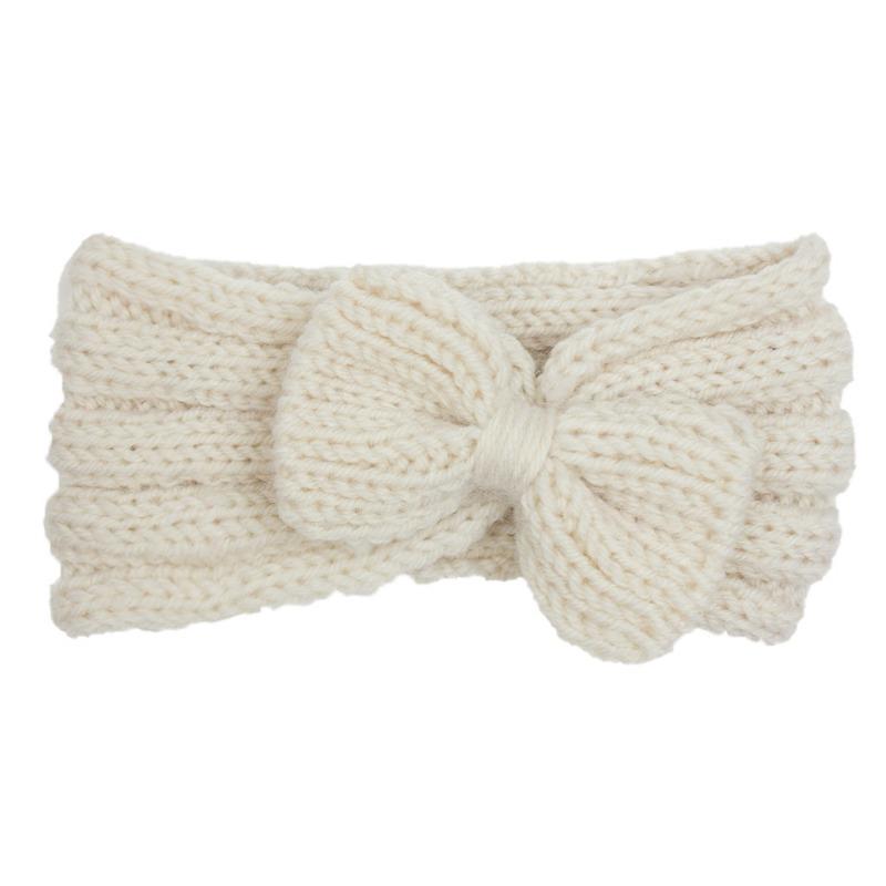 Autumn and Winter Baby Wool Headband, Baby Solid Color Comfortable Bow Hair Accessories, Children's Headband