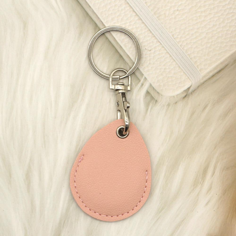 Противокоррозийный кожаный брелок однотонный держатель для пропусков универсальный брелок подвесной аксессуар