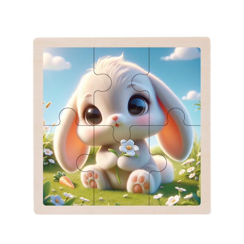 Деревянный развивающий пазл для малышей, 1-5 лет