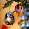Colorful Cartoon Dinosaur Egg Acrylic Car Hanging Ornament For Festive Home Decor