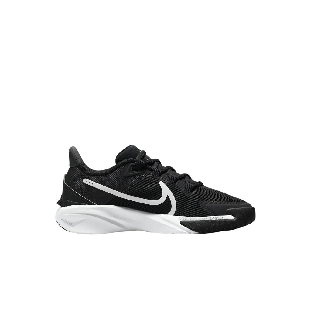Nike Star Runner 4 GS Черно-белые детские кроссовки антрацит DX7615-001