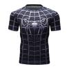 Fun Spider Pattern 3D Printed T-shirt Classic Movie Role-playing Men's Short Sleeved Top Summer Personalized Fashion Casual Round Neck Streetwear