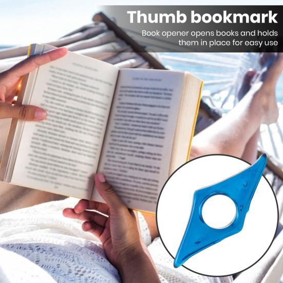 Держатель страницы книги Компактный размер Легкое многоразовое кольцо для большого пальца Держатель страницы книги Закладка Канцелярские аксессуары