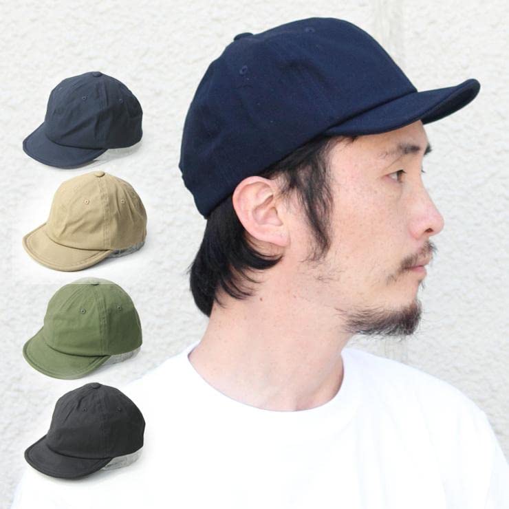 Short Brim Umpire Short Visor Stylish Outdoor Hat [regnuu] Men's Cap, Cap, (Beige (Solid Cotton))