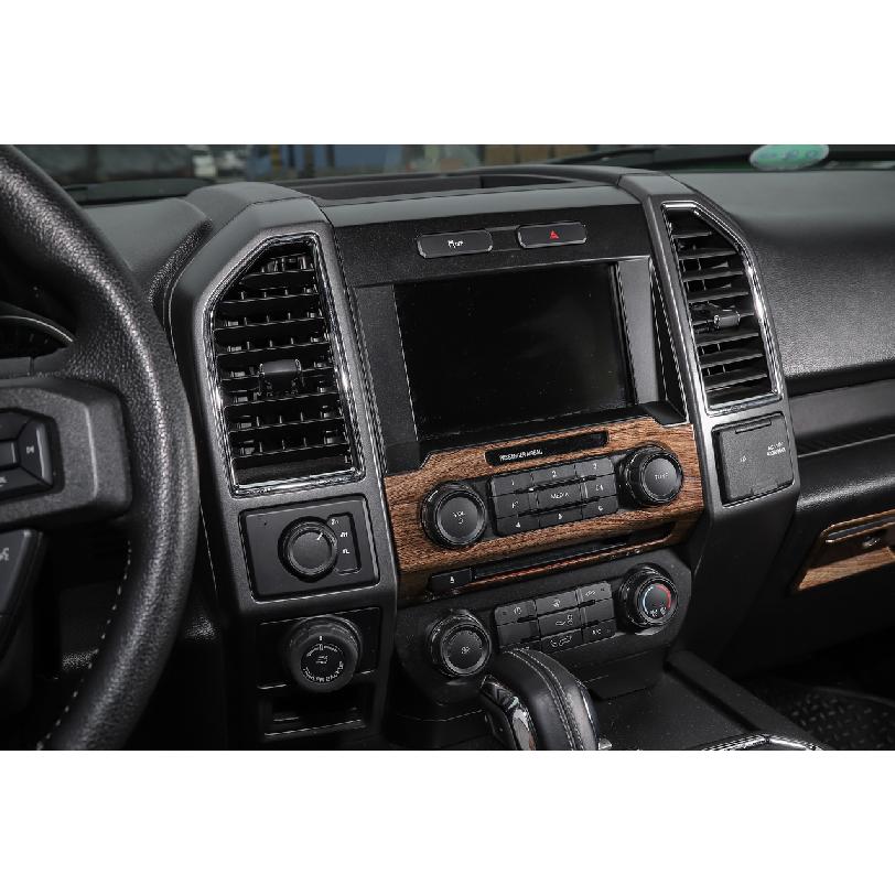 4x Navigation GPS Air Condition Volume Panel Decor Trim Cover For Ford F150 15+
