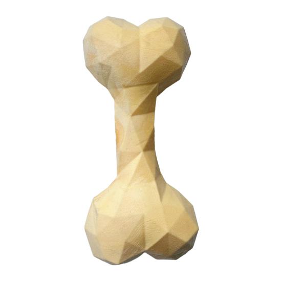 Граненый Костяной Игрушечный Пес Резиновая Игрушка-Жевалка для Собак Очищающая Зубы Костяная Игрушка для Собак для Агрессивных Грызунов Щенячьи Зубы Интерактивная Игра Апорт
