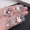 Vintage Music Instrument Charms Alloy Pendant DIY Bracelet Necklace Keychain Craft Jewelry Supplies