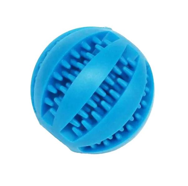 Pet toy leaky food ball Bite resistant teething pet toy ball teething rubber elastic ball