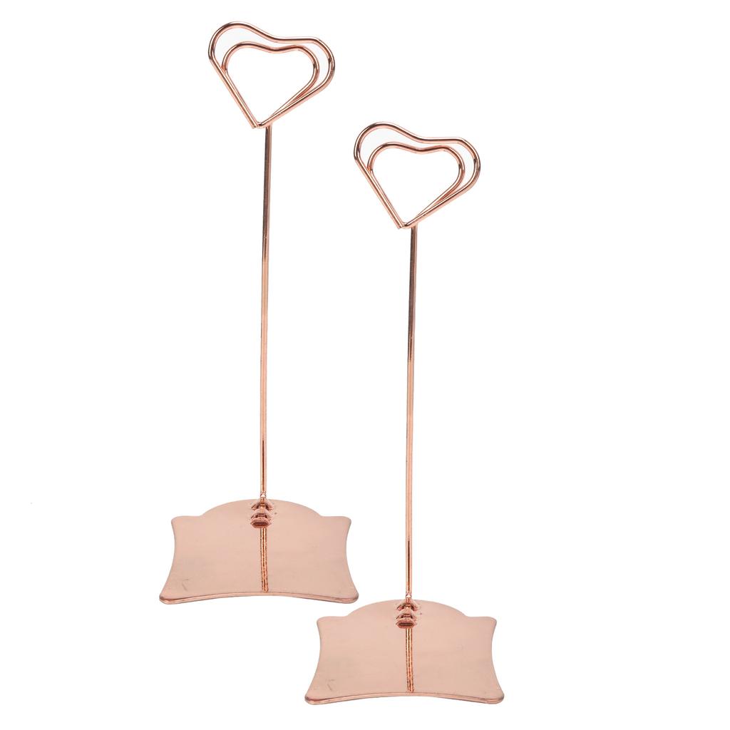 2 шт. держатель для номера стола многоцелевой прочный зажим для именных карточек для свадебной вечеринки в офисе розовое золото