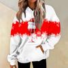 Women's Casual Fashion Print Long Sleeve Pullover Hoodies Sweatshirts