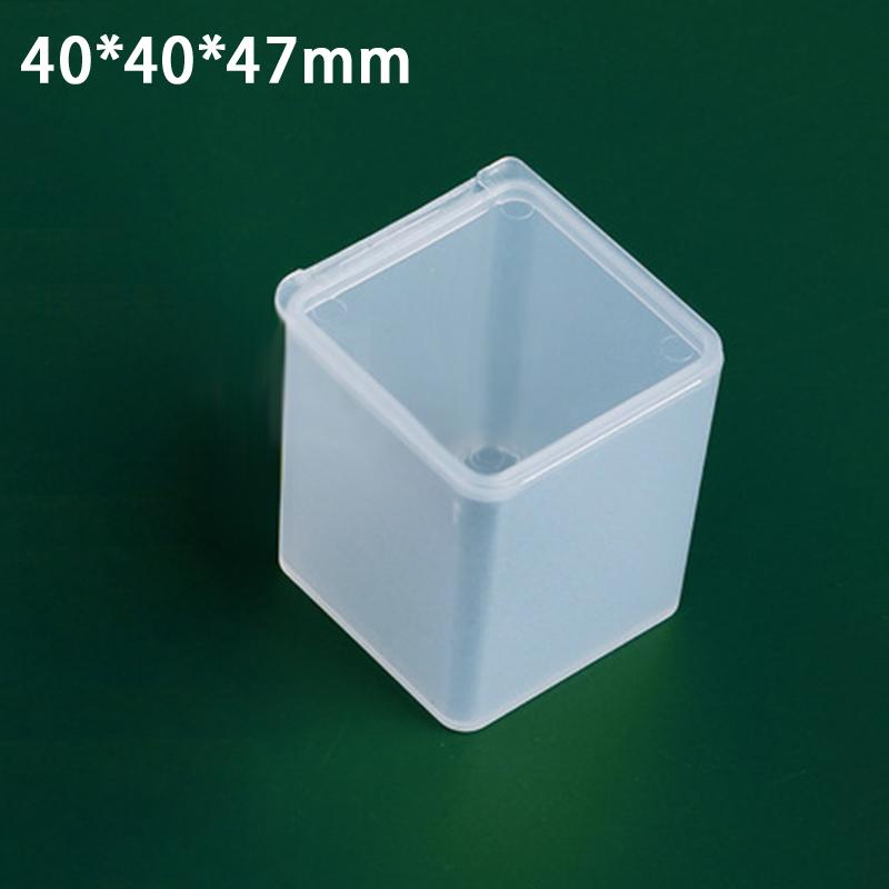 New Mini Plastic Box Rectangular Translucent Packing Box Dustproof Durable Strong Jewelry Button Sundries Storage Case Container