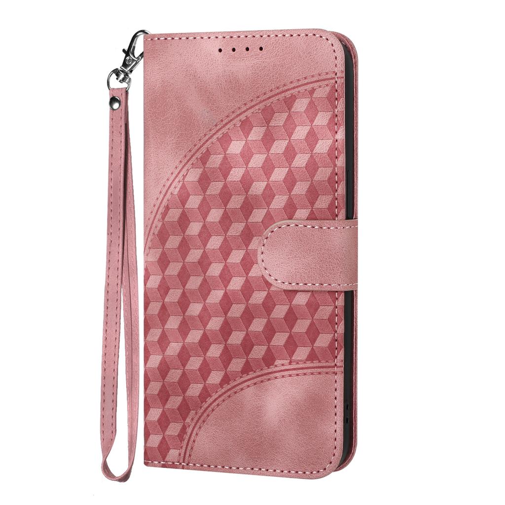 Knurling Three-dimensional Block PU Leather Wallet Card Bag Phone Case for Oppo A36,A53,A72,A54,F19,Reno6 Lite,Realme 9i,Realme 10,Realme C55...