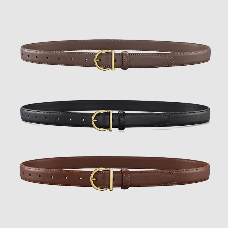 Кожаный ремень, женский ремень с пряжкой, женский простой ремень для ковбойского костюма и юбки