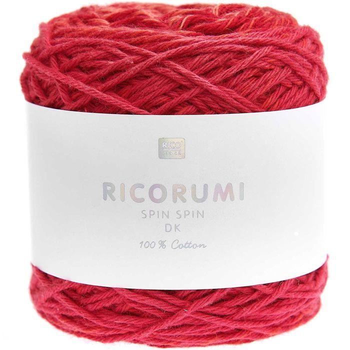 Pelote de laine - RICO DESIGN - Spin Spin - 50 g - 115 m - Couleur Rouge