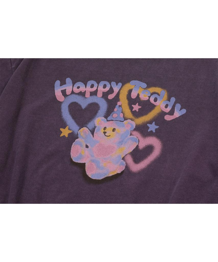 CPGN STUDIO Blush Teddy Pigment Short Sleeve Tee Ash Purple