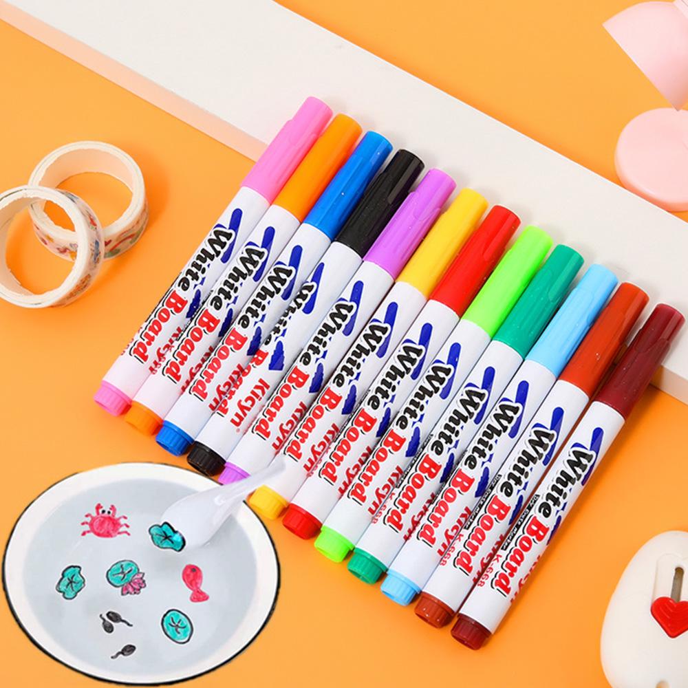 Whiteboard Marker Pen Magical Water Painting Pen Water Floating Doodle Pens Kids Drawing