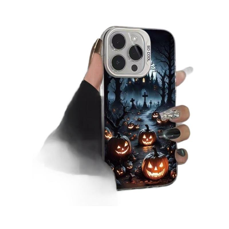 Тыквенный Демон Замок Подходит для чехла на мобильный телефон Apple 16 Pro iPhone15plus новый 13 Pro Max матовый