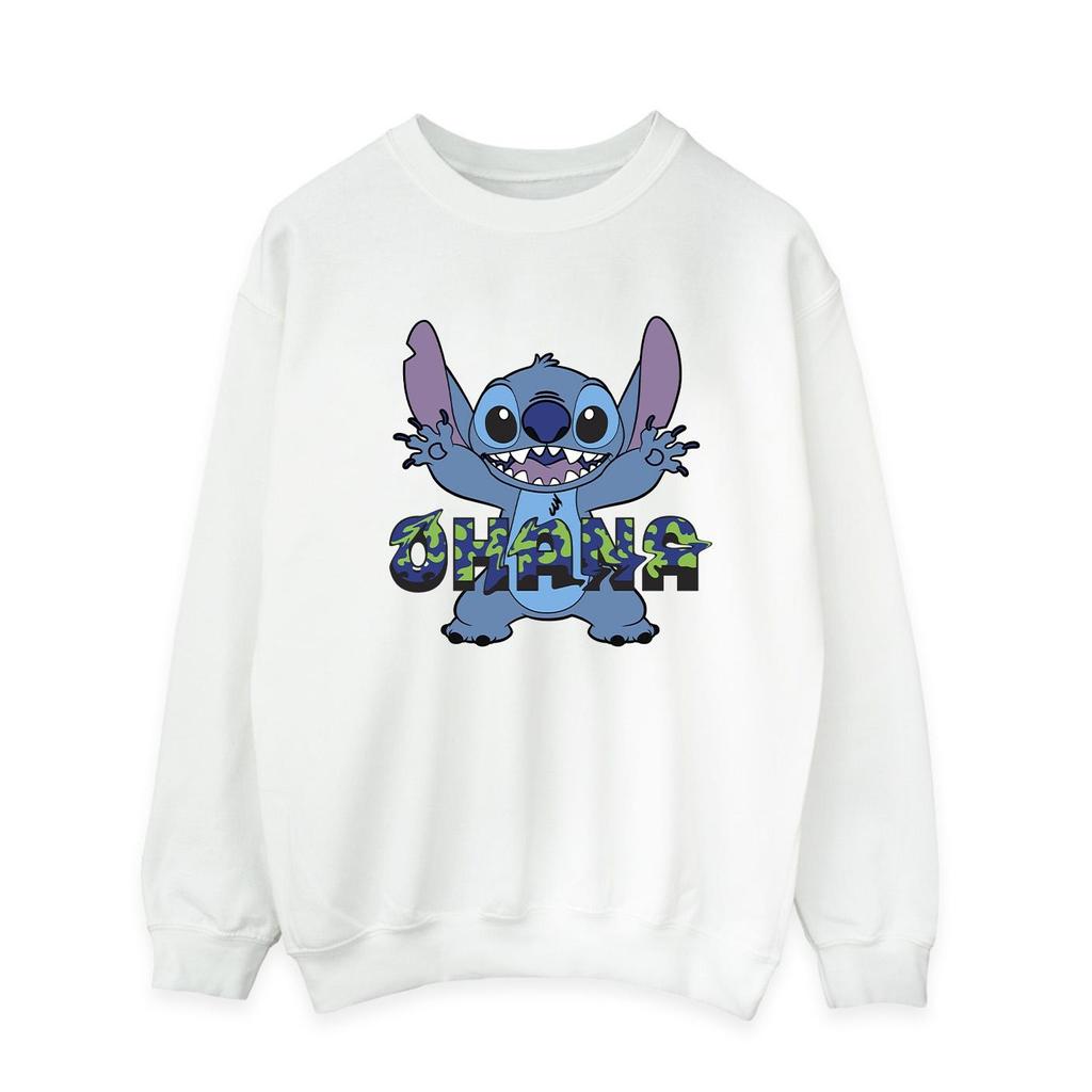 Disney Мужская толстовка Lilo And Stitch Ohana Blue Glitch