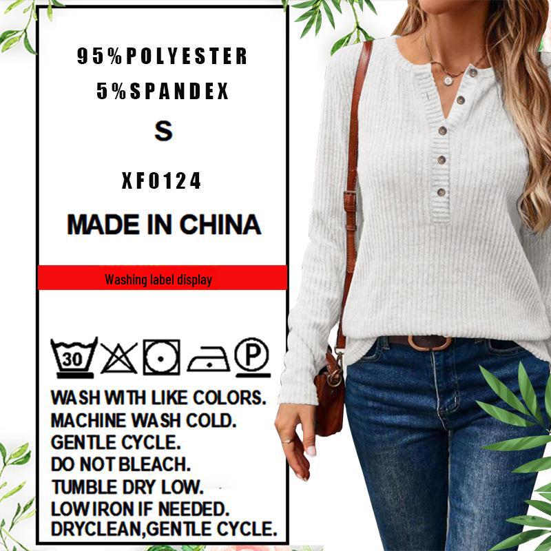 Женский свитер в полоску с V-образным вырезом и длинными рукавами, осень/зима 2024 г.