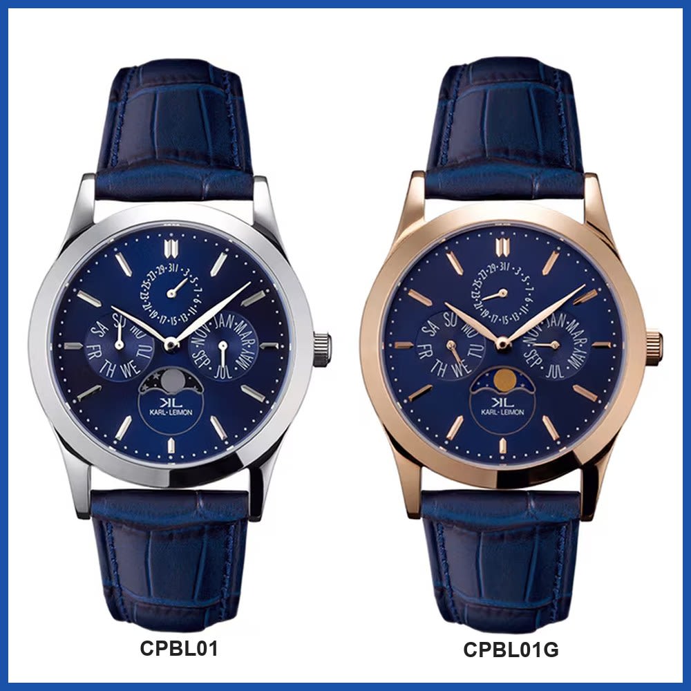 KARL-LEIMON CPBL Series Unisex Wrist Watch CPBL01 CPBL01G Gift Casual Business Sports Student
