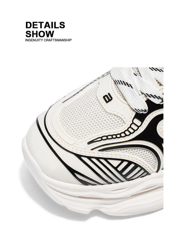 2025 Spring Men's Breathable Mesh Sneakers - Trendy Versatile Chunky Dad Shoes