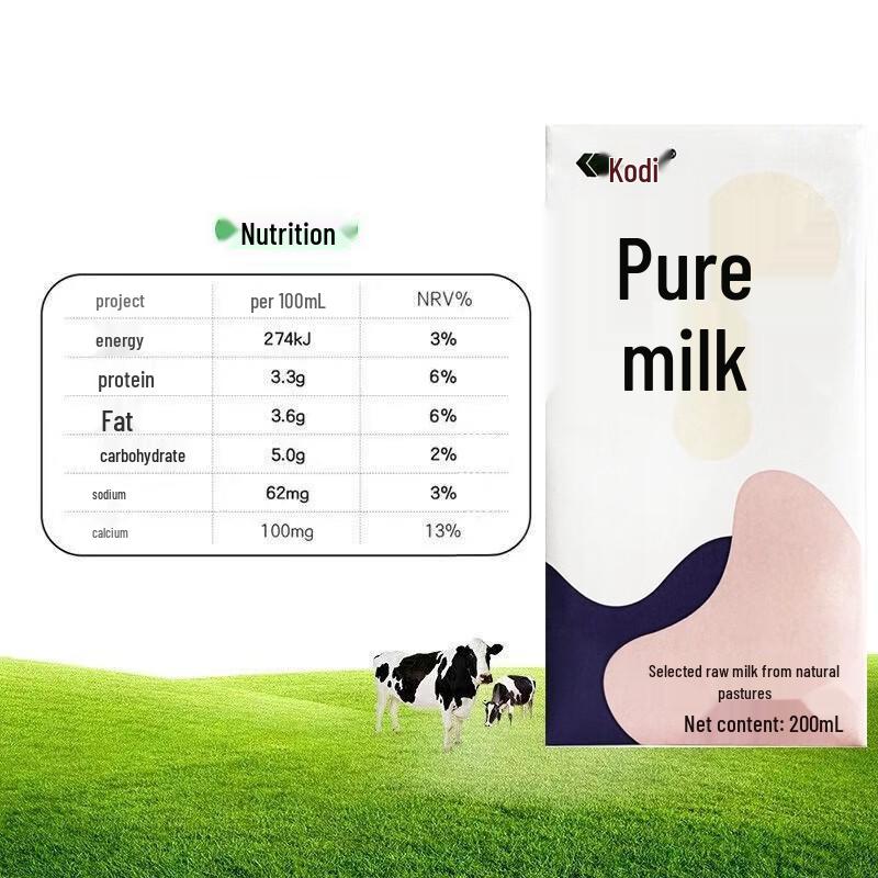 Kedi Original Pasture Pure Milk (200ml x 20 Pack)