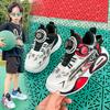Boys' sports shoes 2025 new autumn breathable casual shoes girls rotating button running shoes children's basketball shoes