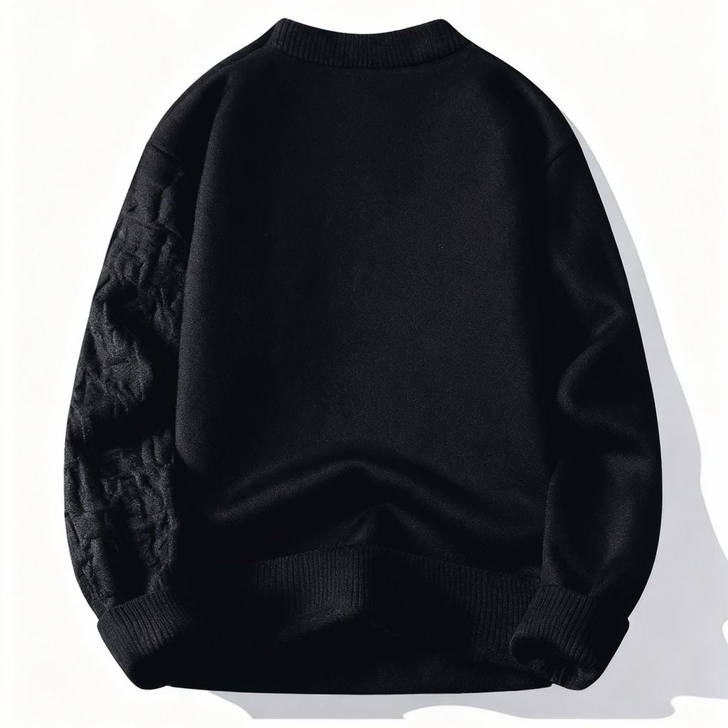 Men's  Fashion  Knitting  Pullover  Long Sleeves  Loose  Round Neck  Sweater