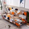 New Style Folding Sofa Bed Cover Sofa Covers Spandex Stretchdouble Seat Cover Slipcovers for Living Room Geometric Print