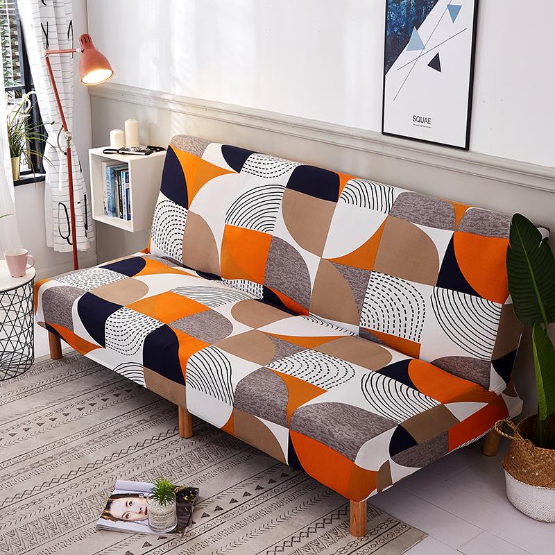 New Style Folding Sofa Bed Cover Sofa Covers Spandex Stretchdouble Seat Cover Slipcovers for Living Room Geometric Print