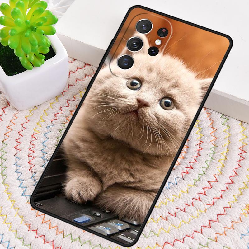 Чехол для телефона с милыми котятами для Samsung Galaxy note 10 pro S26 Ultra S23 S24 FE S25 S21 S22 PLUS противоударный
