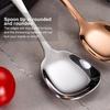 Сервировочная ложка Полированное зеркало Свадебные столовые приборы Сверхмощная большая сервировочная ложка для шведского стола Усовершенствованная многофункциональная экологически чистая