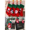 Новогодний декор, чулок, камин, настенное украшение, рождественское украшение на елку, Санта-Клаус, снеговик, 35 см х 25 см