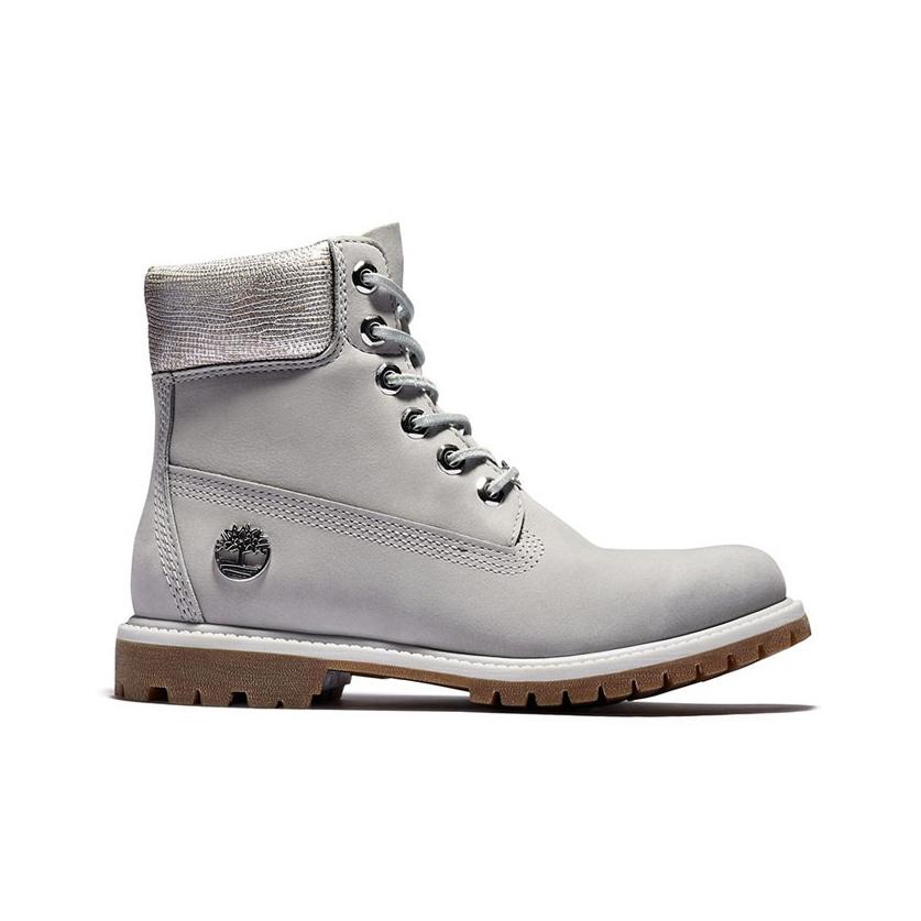 Timberland 6 Inch Short Casual Fashion Comfortable Work Boots Women Boots Light-Gray A1UWF050