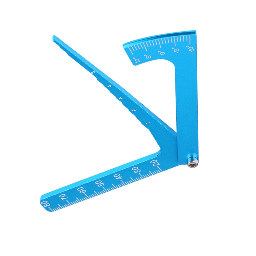 RC Accessory Blue Adjustable Ruler Adjusting Height And Wheel Rim Camber Tool
