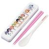 Chopstick Spoon Combination Set 18cm Antibacterial Treated Lunch Box for Adults Comes with Silicone Cushion and Doesn't Make a Sound Made In Ja