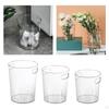 Round Transparent Trash Can Wastebasket Garbage Container Bin Organizer Box Ice Bucket