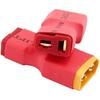 4-Pack XT60 Male To T-Plug Female Adapter | Quick Conversion | Lightweight | Compatible with LiPo Batteries, RC Cars, Audio Systems, Red