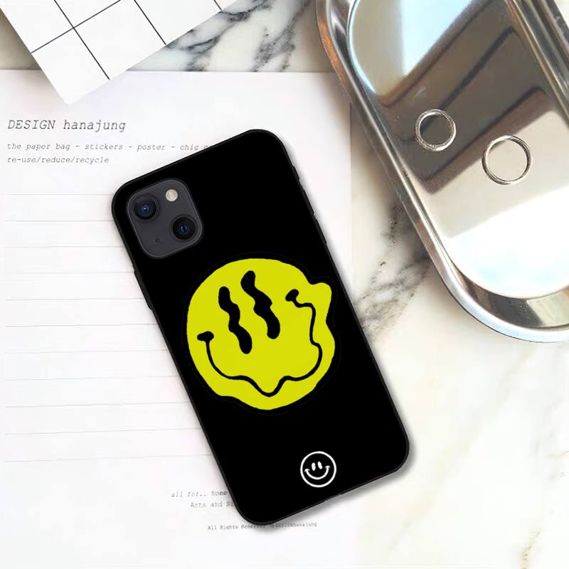 Чехол для телефона со смайликом для iPhone 11 12 Mini 13 14 Pro XS Max X 8 7 6s Plus 5 SE XR Shell