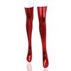 Эластичные лаковые чулки для пар - Женская кокетливая SM-бондажная одежда