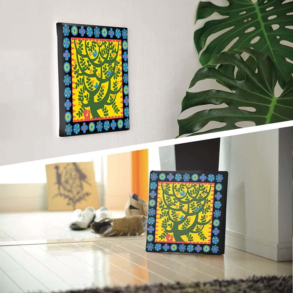 Art Deli Nordic Style Plant Fabric Wall Art Panel, 57 x 57 cm